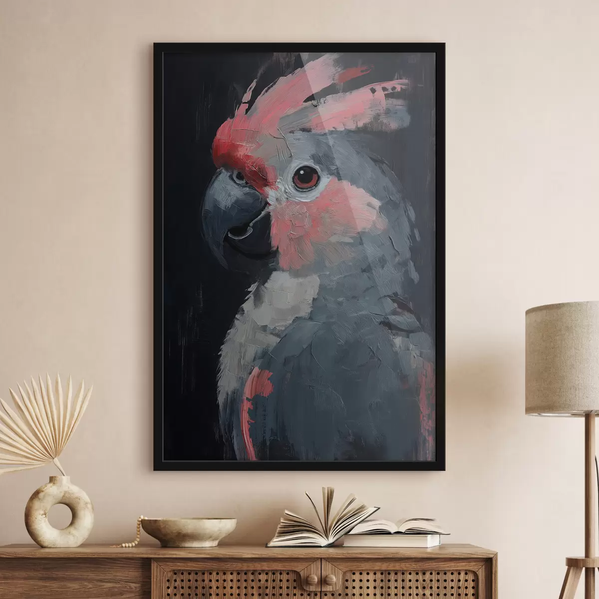 Plakat Papagoi on maalitud akrüüliga f40266