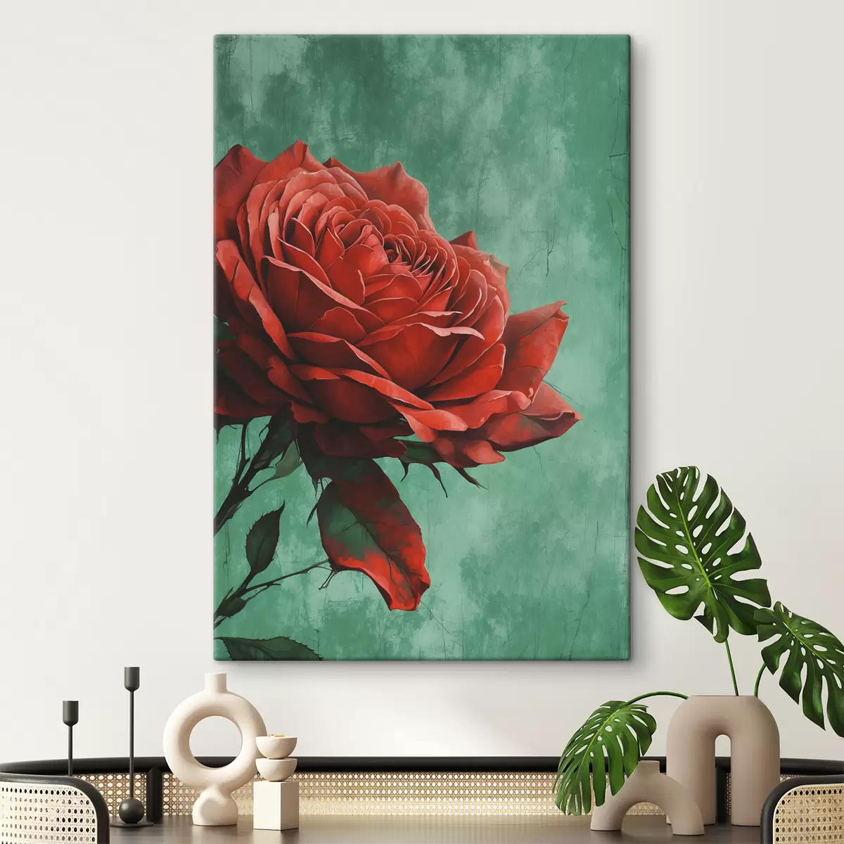 Pilt Roos rohelisel taustal s40339