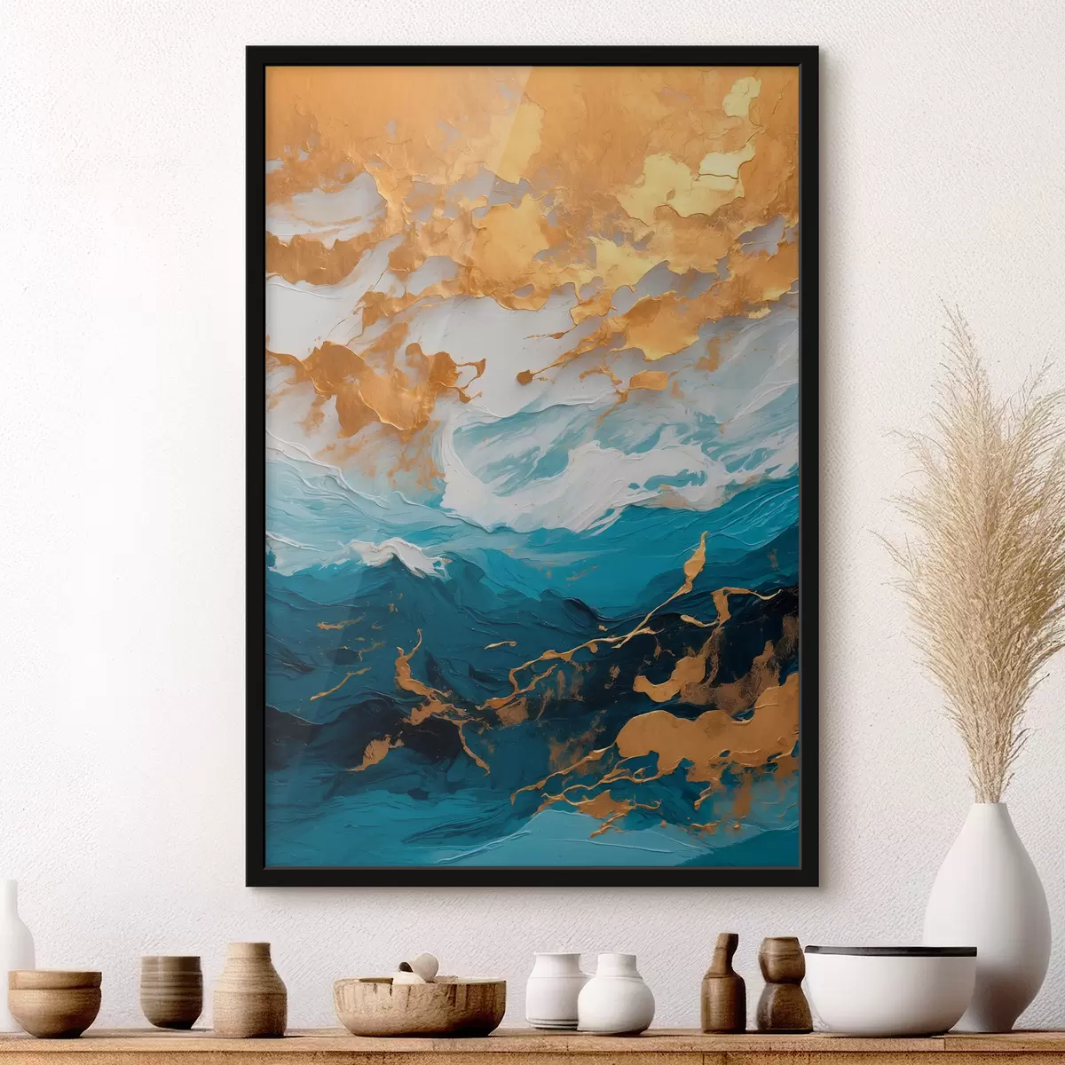 Plakat Abstraktne õlimaal f40342