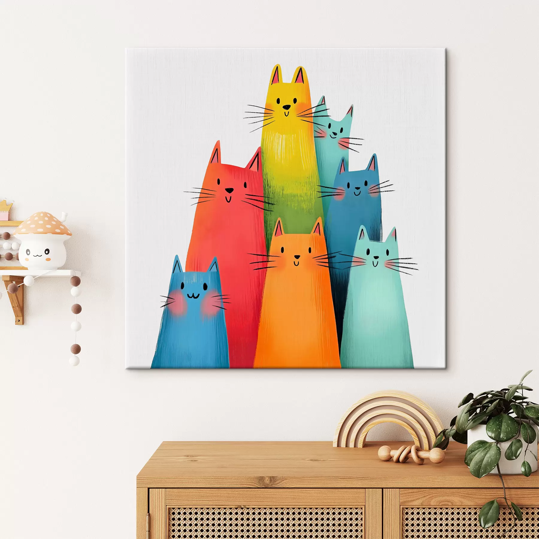 Pilt Abstraktsed kirjud kassid s40041