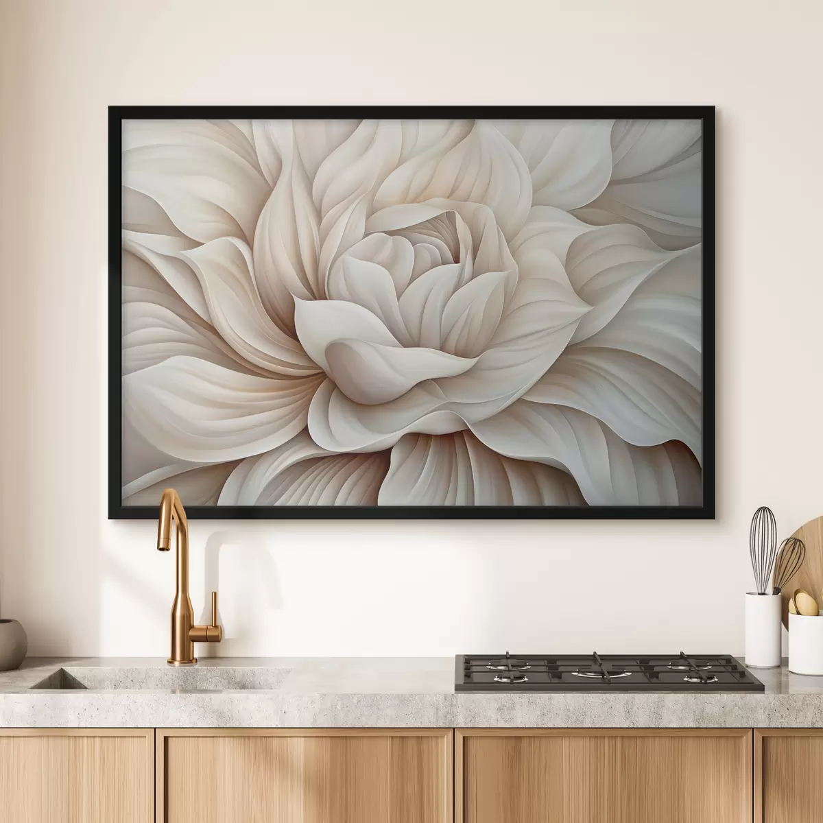 Plakat Suure abstraktse lille kroonlehed f40352