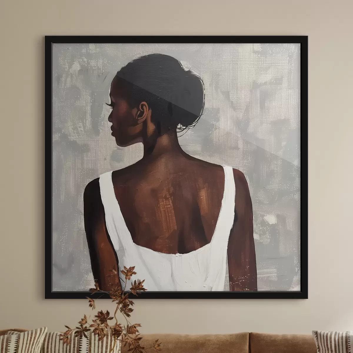 Plakat Tüdruk valges kleidis f40440