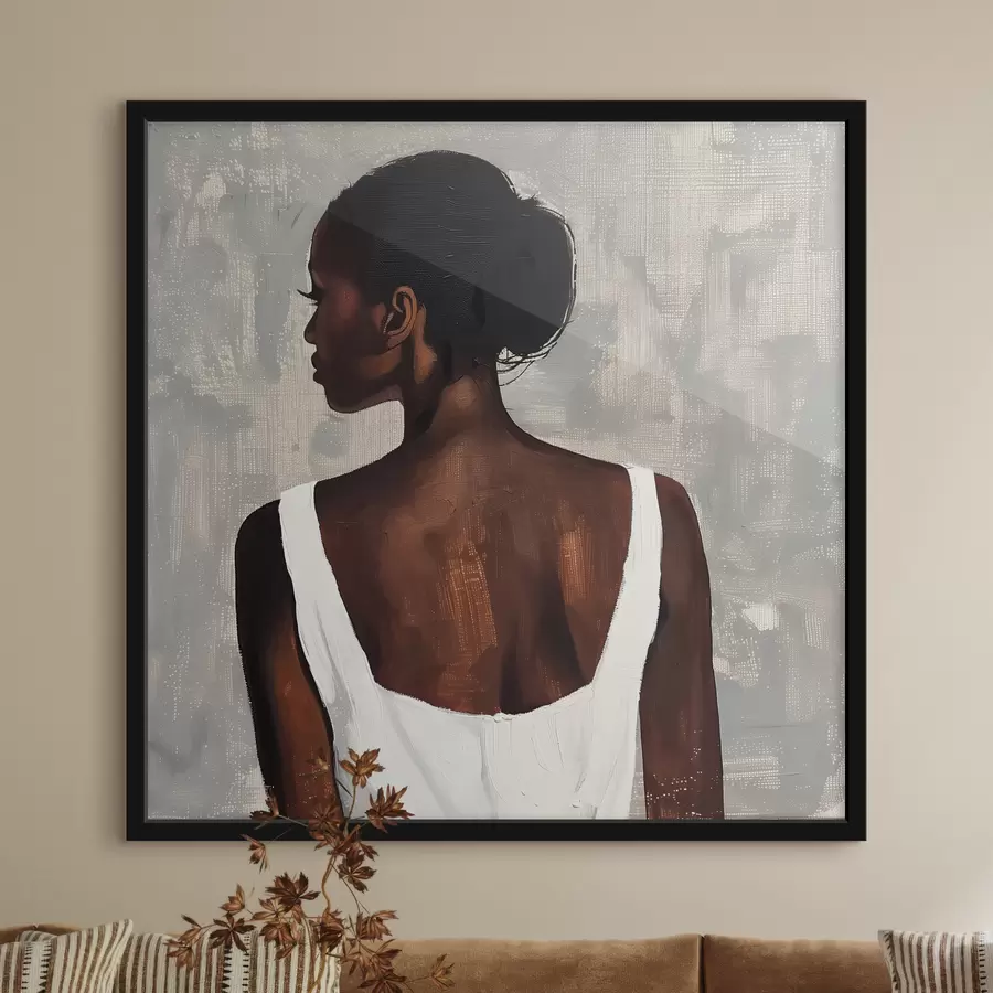 Fototapeedid Tüdruk valges kleidis f40440