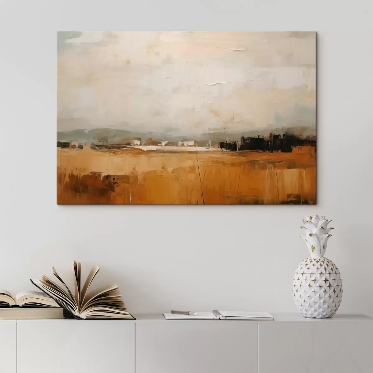 Pilt Abstraktne põllumaal, pintslitõmmete imitatsioon s40534