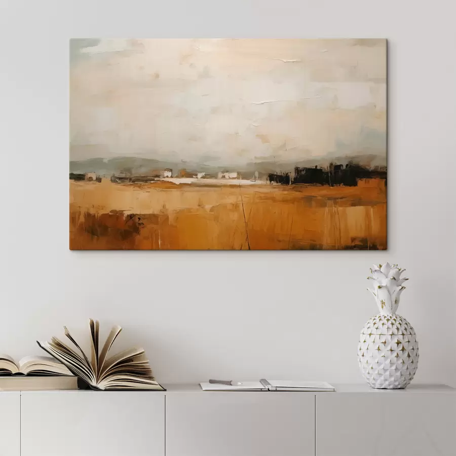 Pilt Abstraktne põllumaal, pintslitõmmete imitatsioon s40534