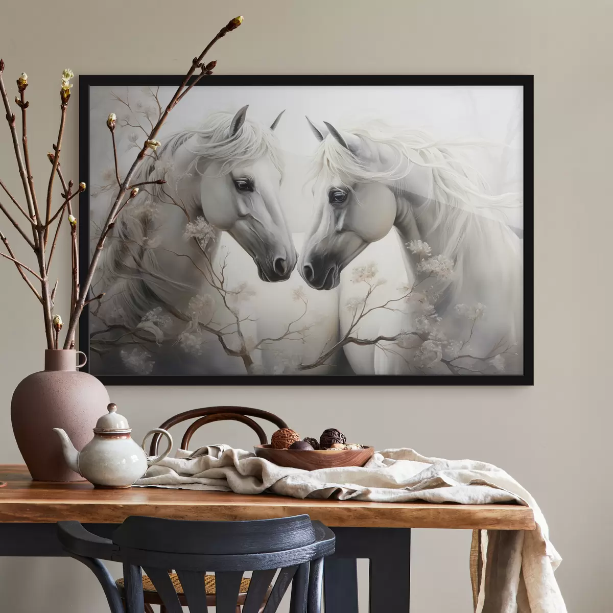 Plakat Kaks hobust okste vahel f40530