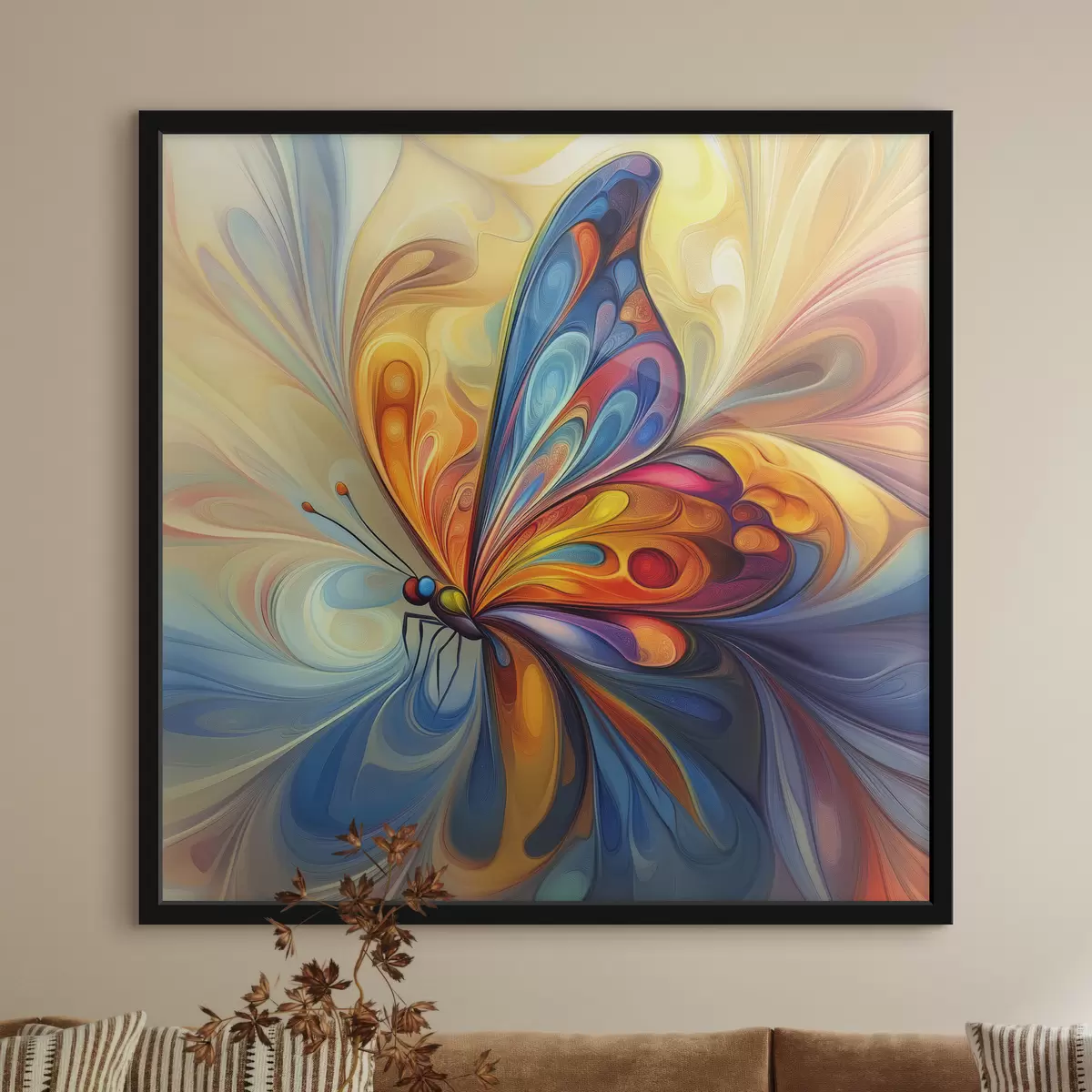 Plakat Abstraktne liblikas f40451