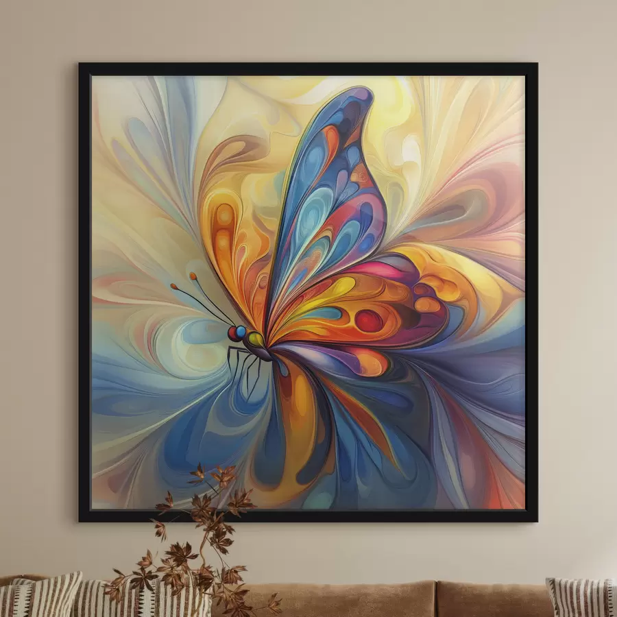 Fototapeedid Abstraktne liblikas f40451