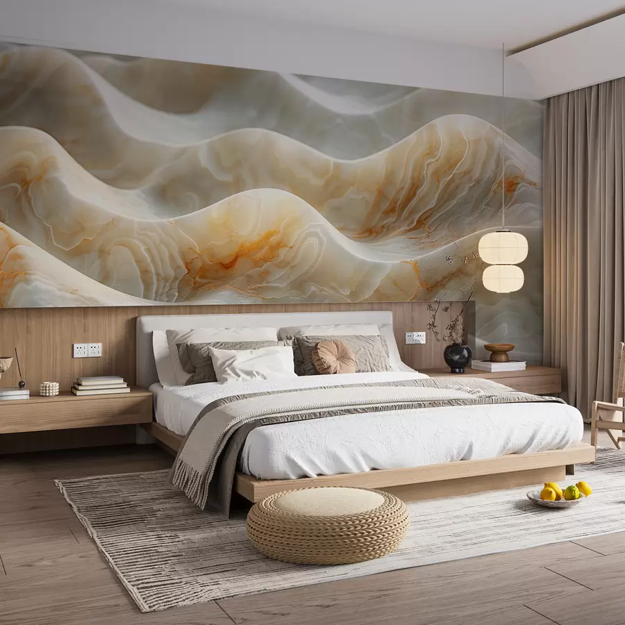 Fototapeedid Marmori lained beežides toonides w01488