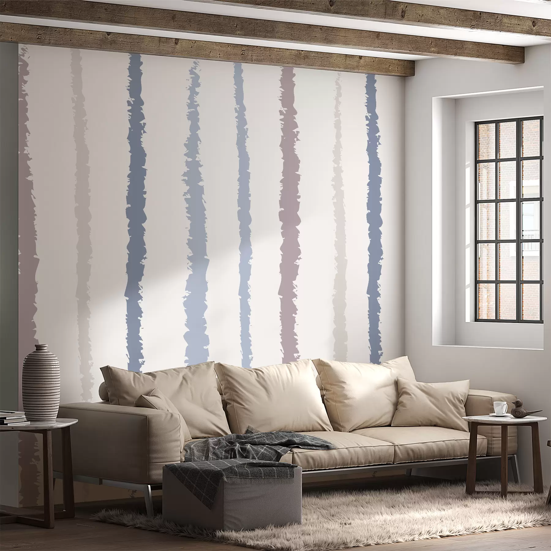 Fototapeedid Värvilised triibud, roosa, sinine w01507