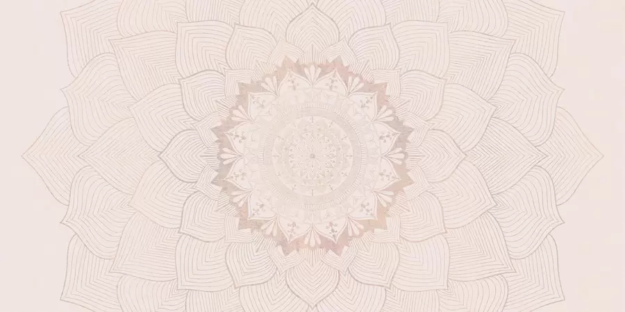 Fototapeedid Ümmargune mandala, tapeet joogaruumi või isikliku ruumi ühtlustamiseks. Soojades pastelsetes värvides seinamandalad ebakorrapärasel taustal w01088