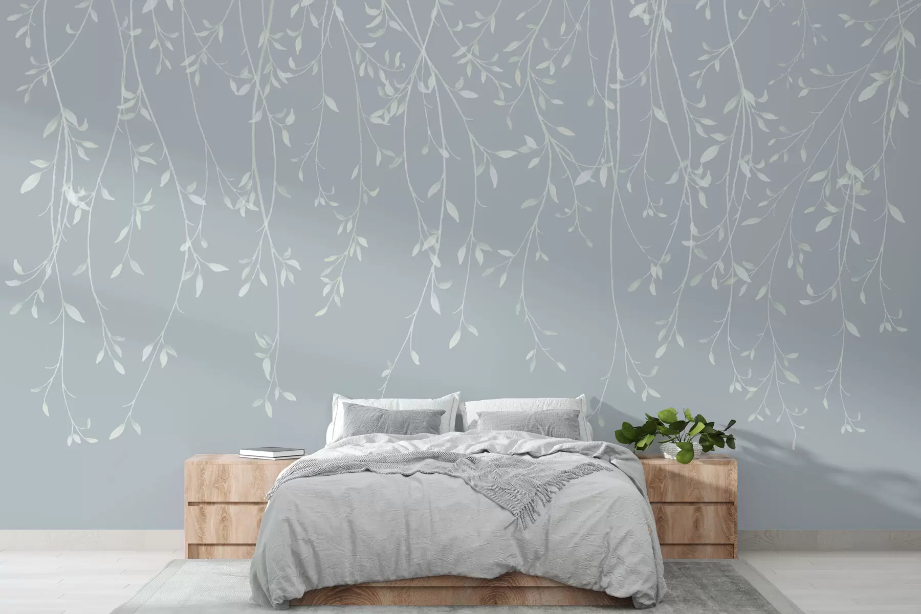 Fototapeedid Rippuvad oksad taeva taustal w01522v2