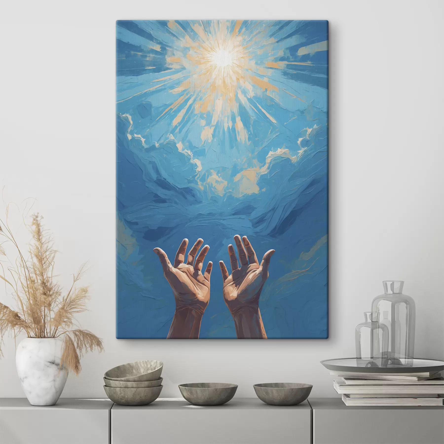 Fototapeedid Käed päikese taustal s40692