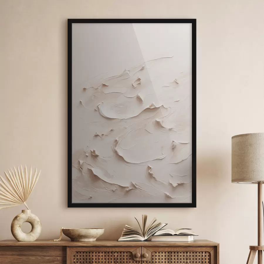 Fototapeedid Abstraktne maal valge õlivärvidega f40623