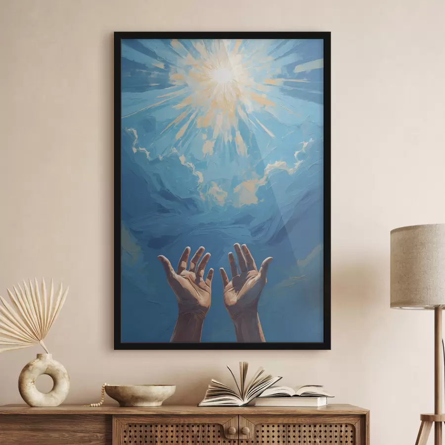 Fototapeedid Käed päikese taustal f40692