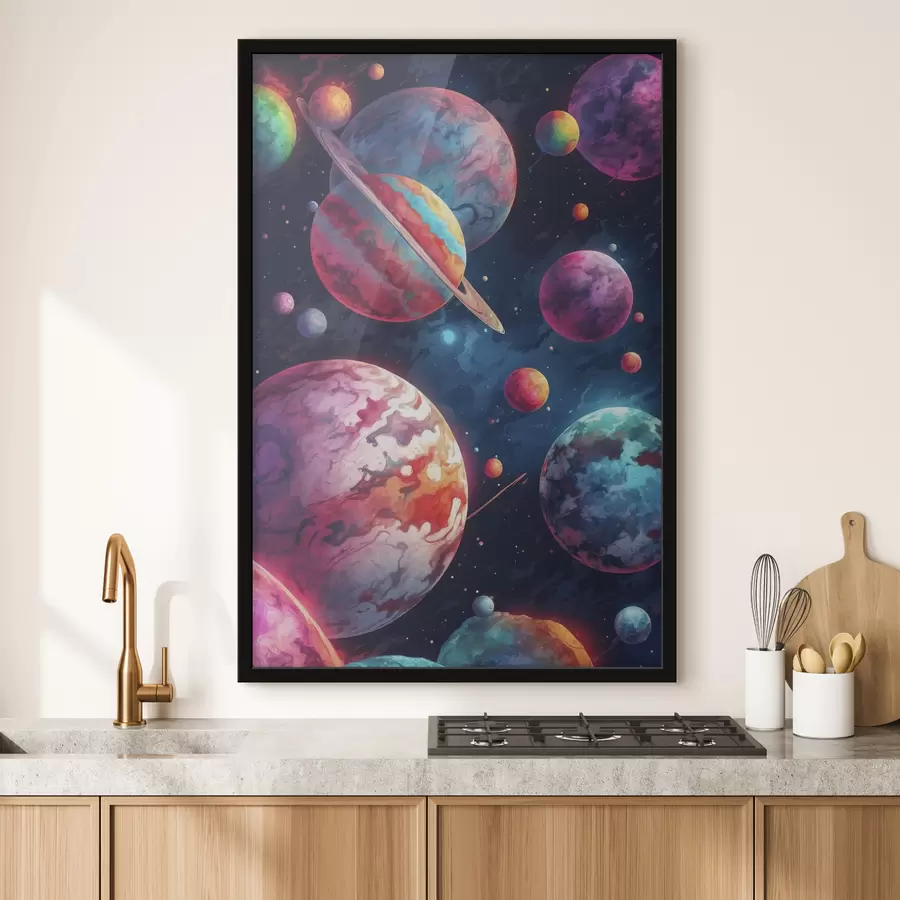 Fototapeedid Värvilised planeedid f40698
