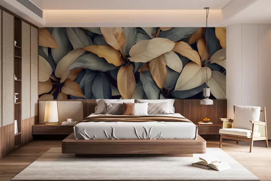 Fototapeedid Troopilised taimed roosa ja beeži värvi w01586v1