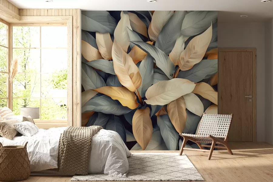 Fototapeedid Troopilised taimed roosa ja beeži värvi w01586v1