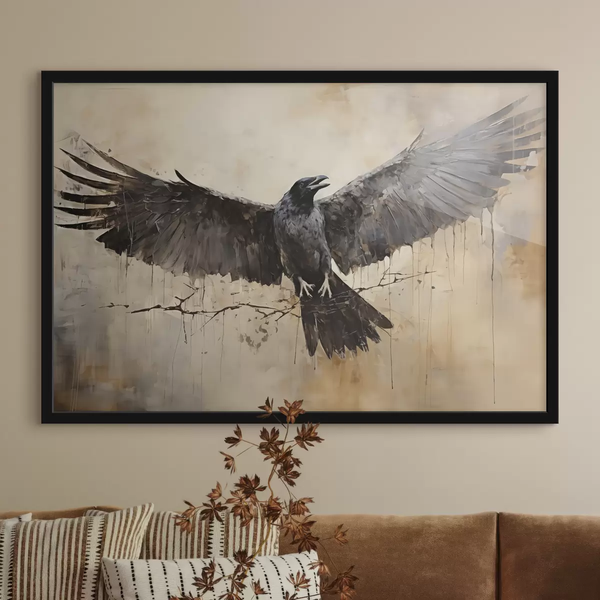 Plakat Must kährik laiutas oma tiivad f40809