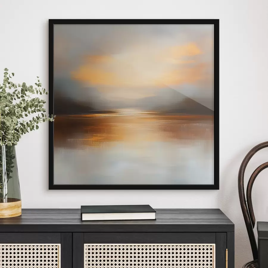 Pilt Abstraktne maastik päikeseloojanguga f40738