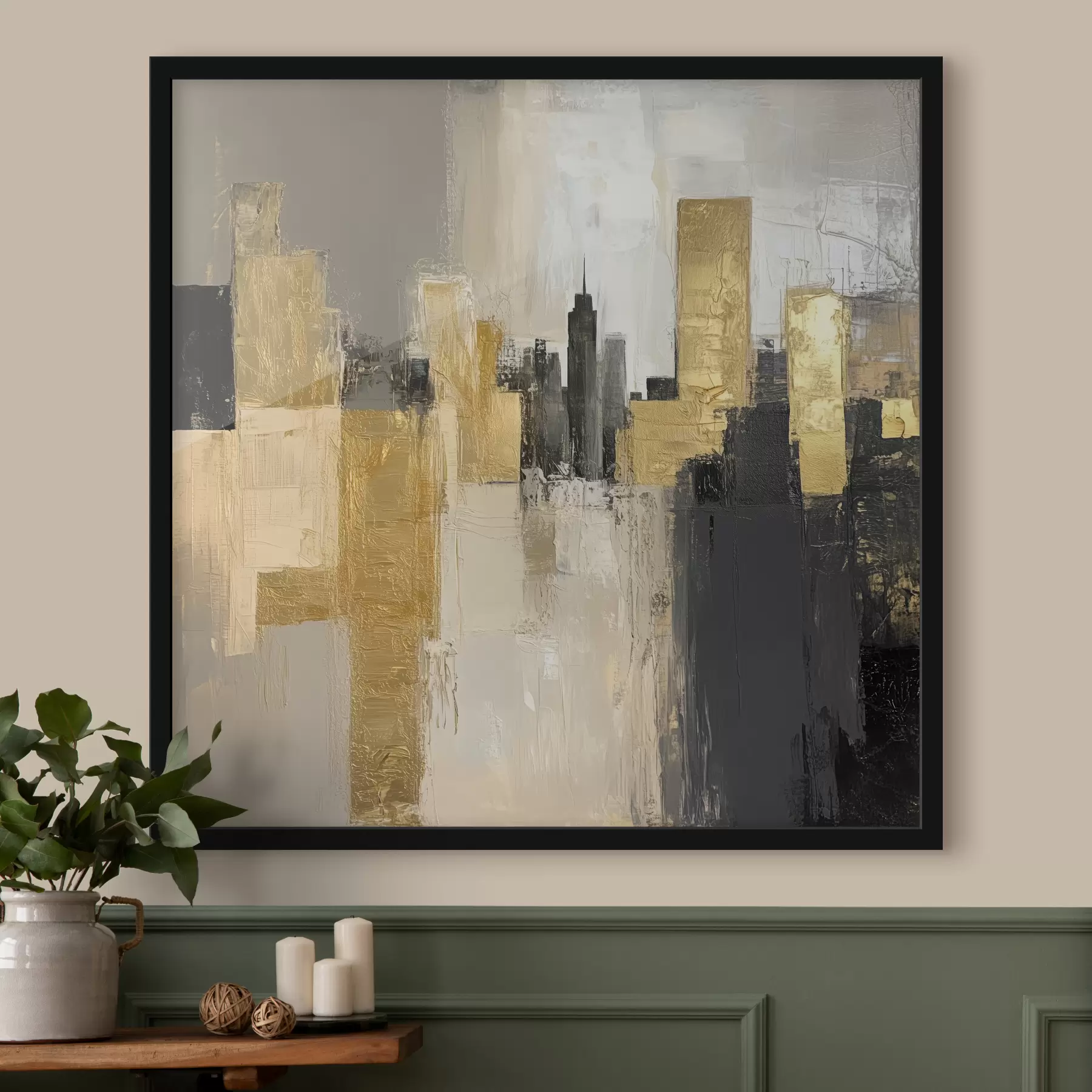 Fototapeedid Abstraktne pilt linnast f40831