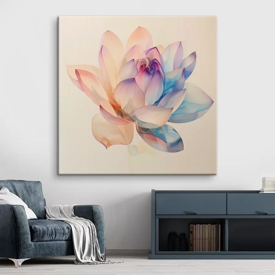 Pilt Suur mitmevärviline lill s40772