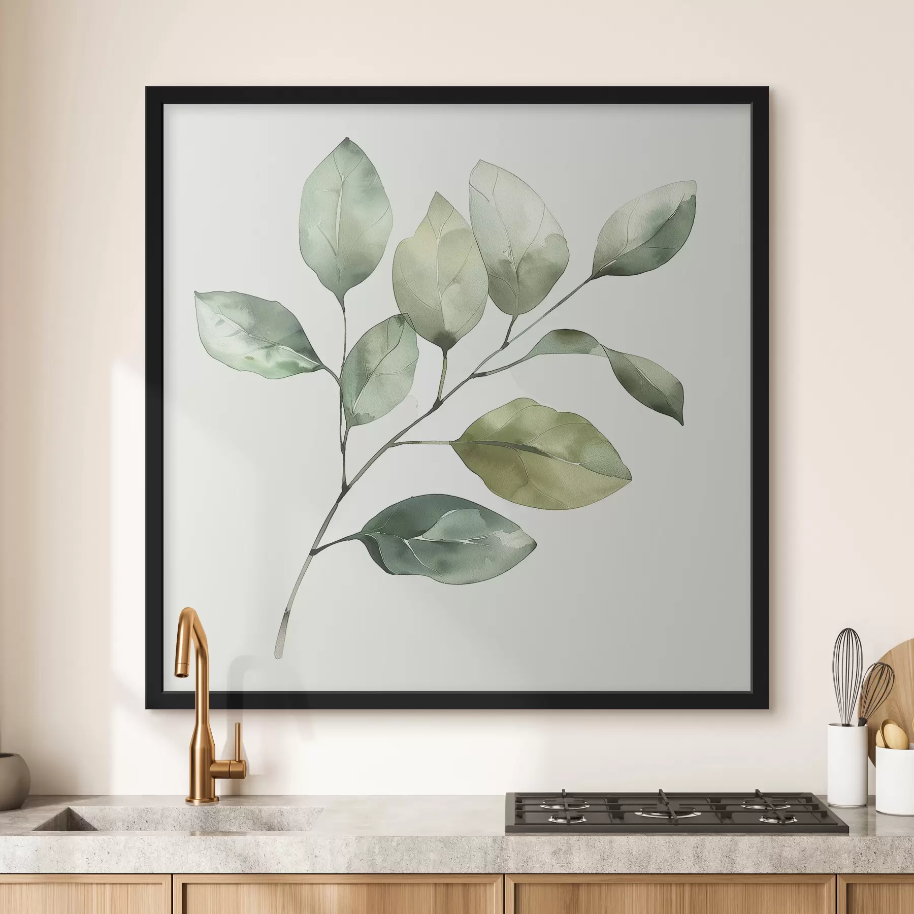 Fototapeedid Vesivärvi stiilis oksake f40766