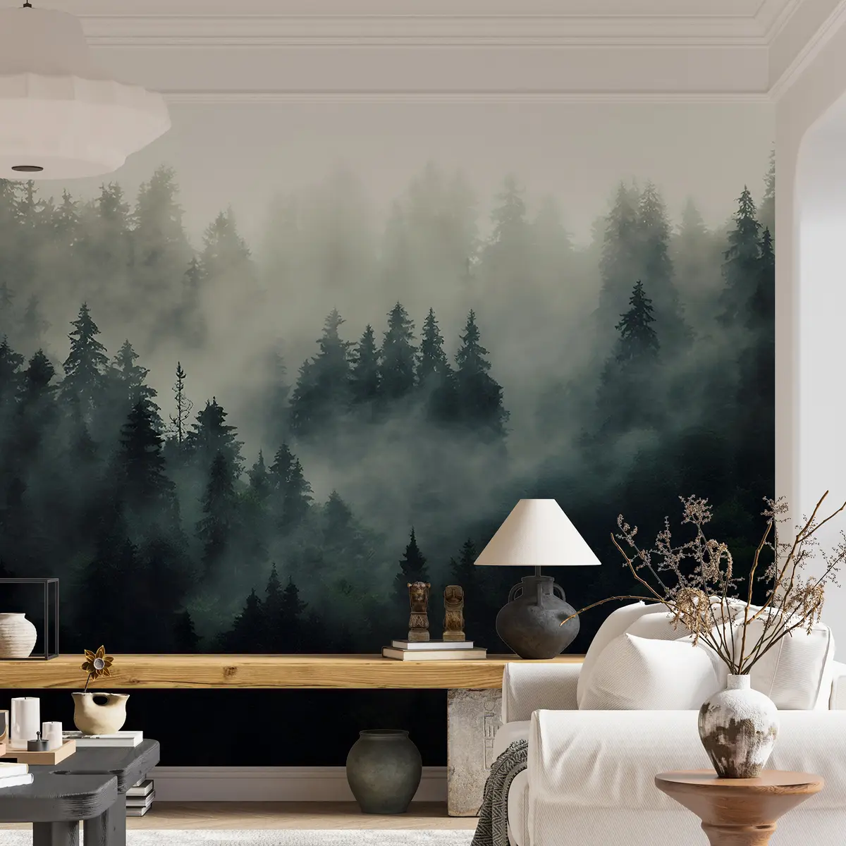 Fototapeedid Udune hommik, mets u36439