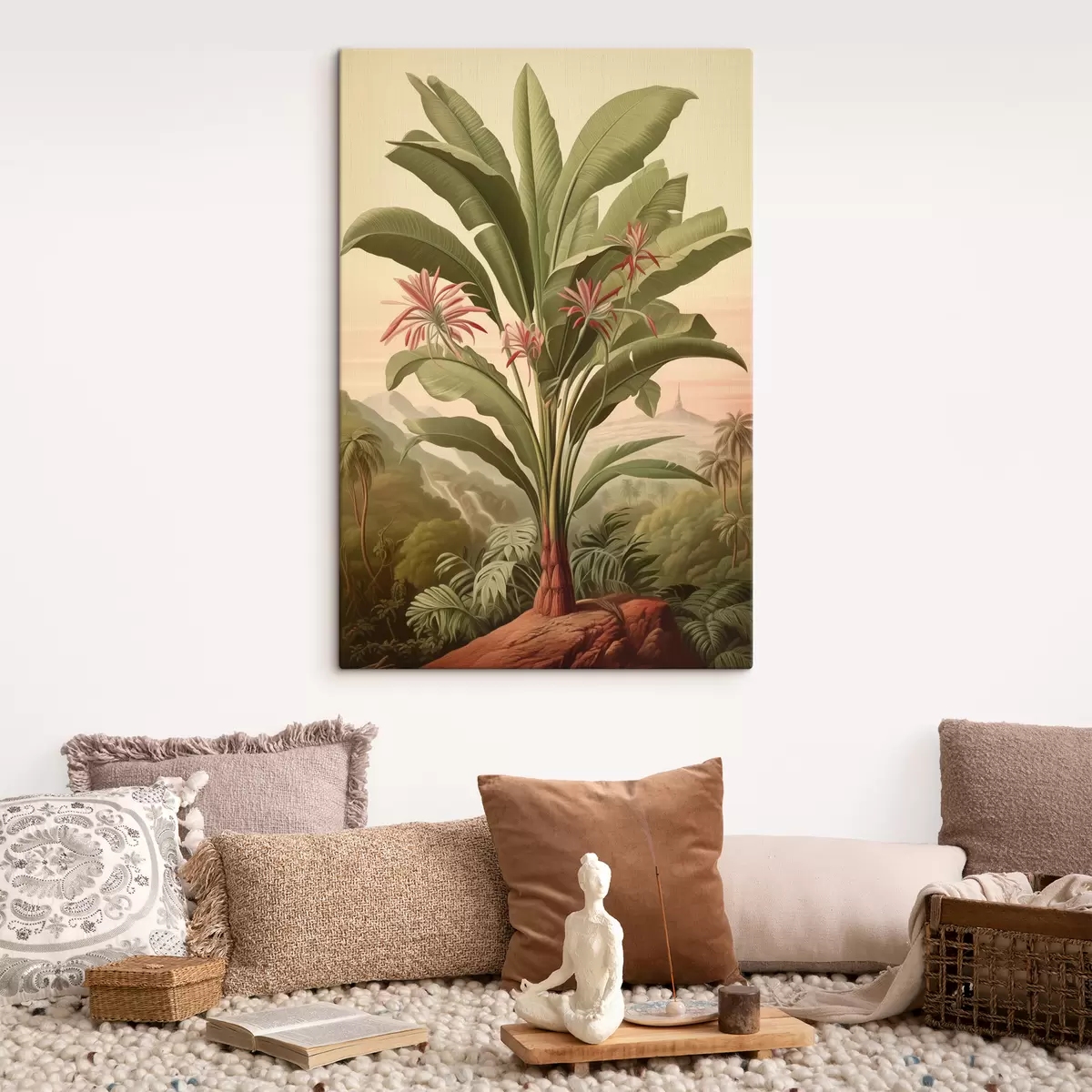 Pilt Vintage Banana Palm, roheline värv s40878