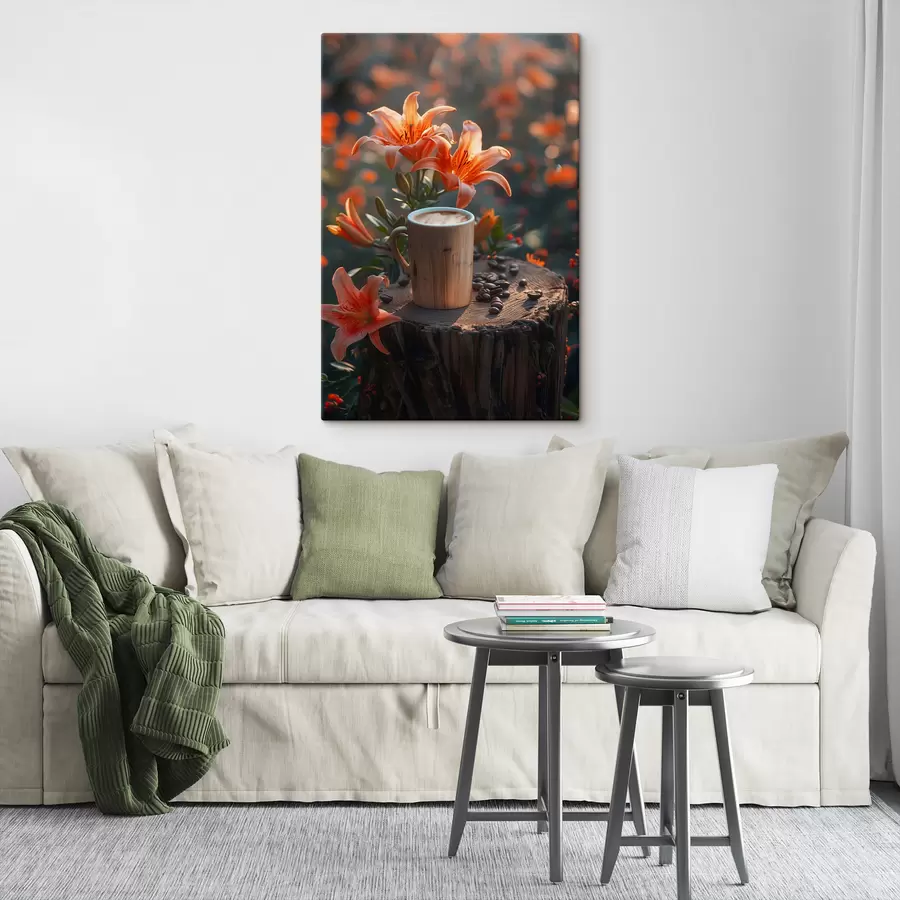 Pilt Cappuccino ja liiliad s40907