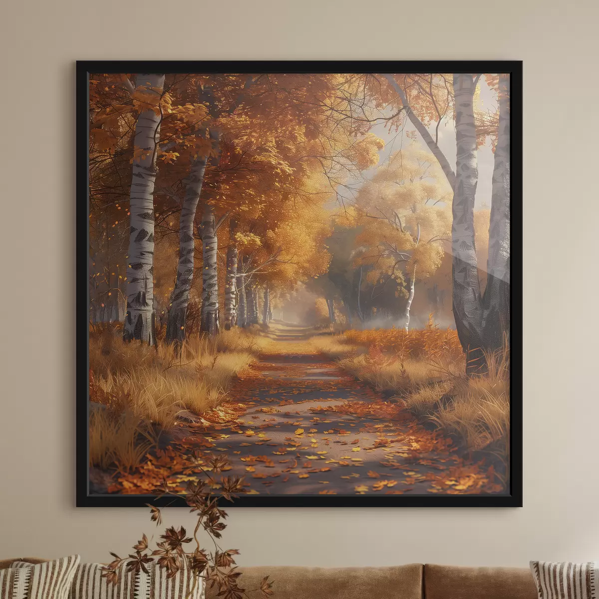 Plakat Allee sügiseses pargis f40902