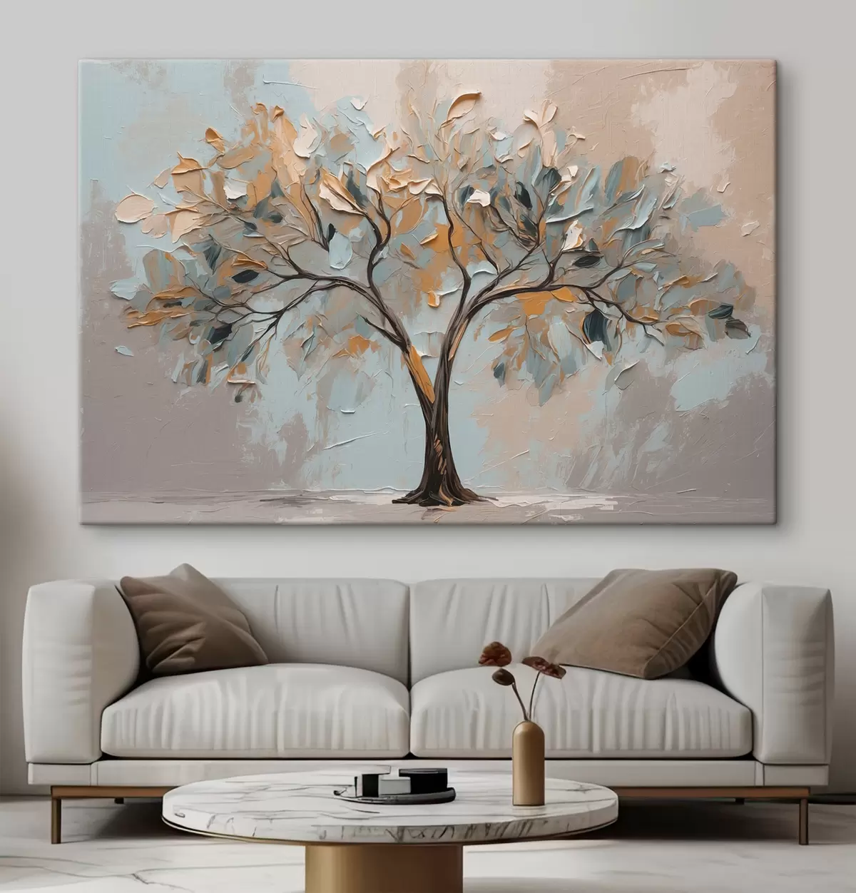 Pilt Puu abstraktsel õli taustal s40858