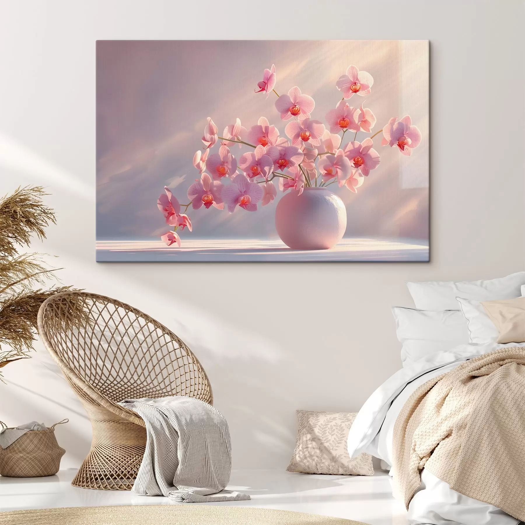 Fototapeedid Õrnad orhideed pehmes hommikuses valguses s38700
