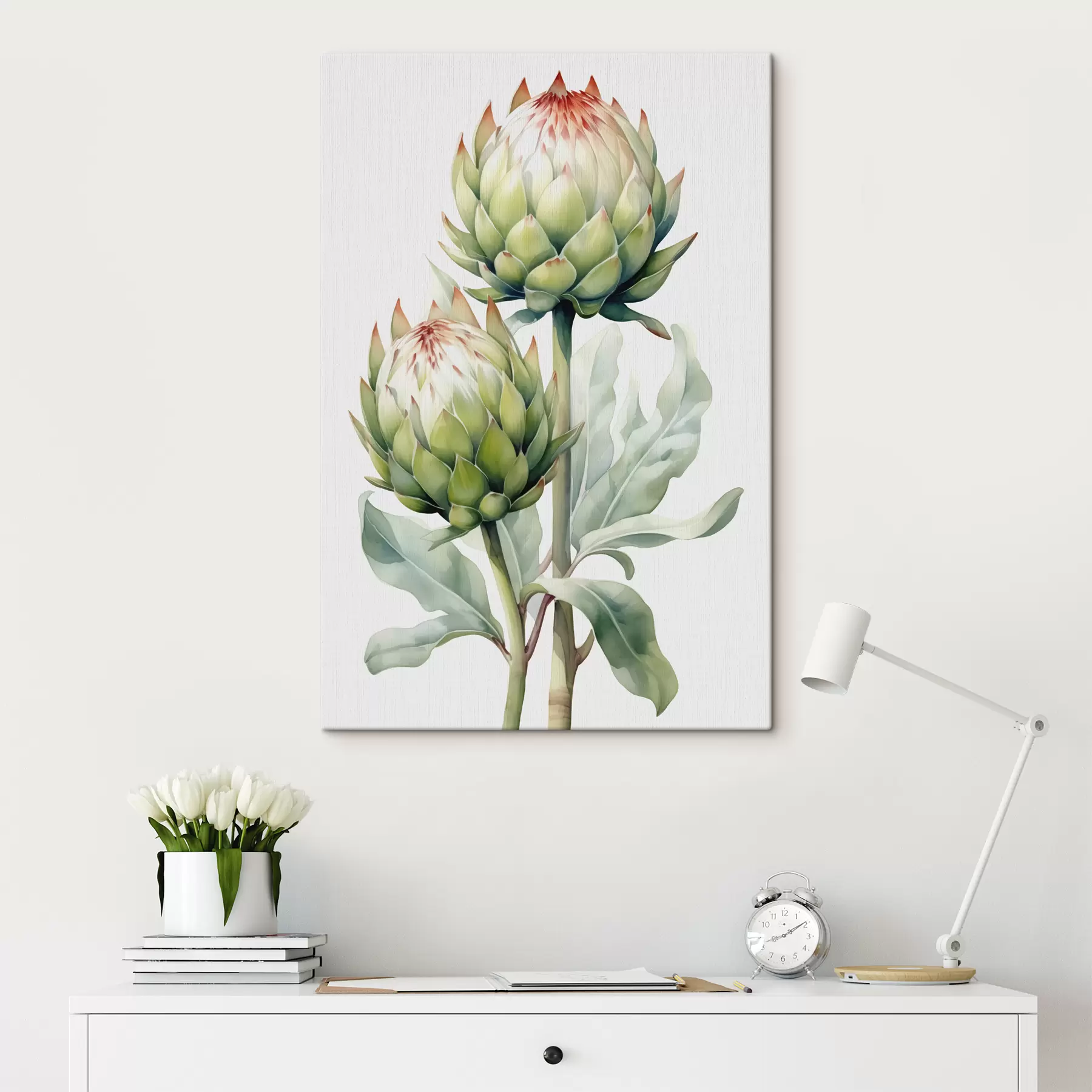 Fototapeedid Artišoki oksa akvarell s41008