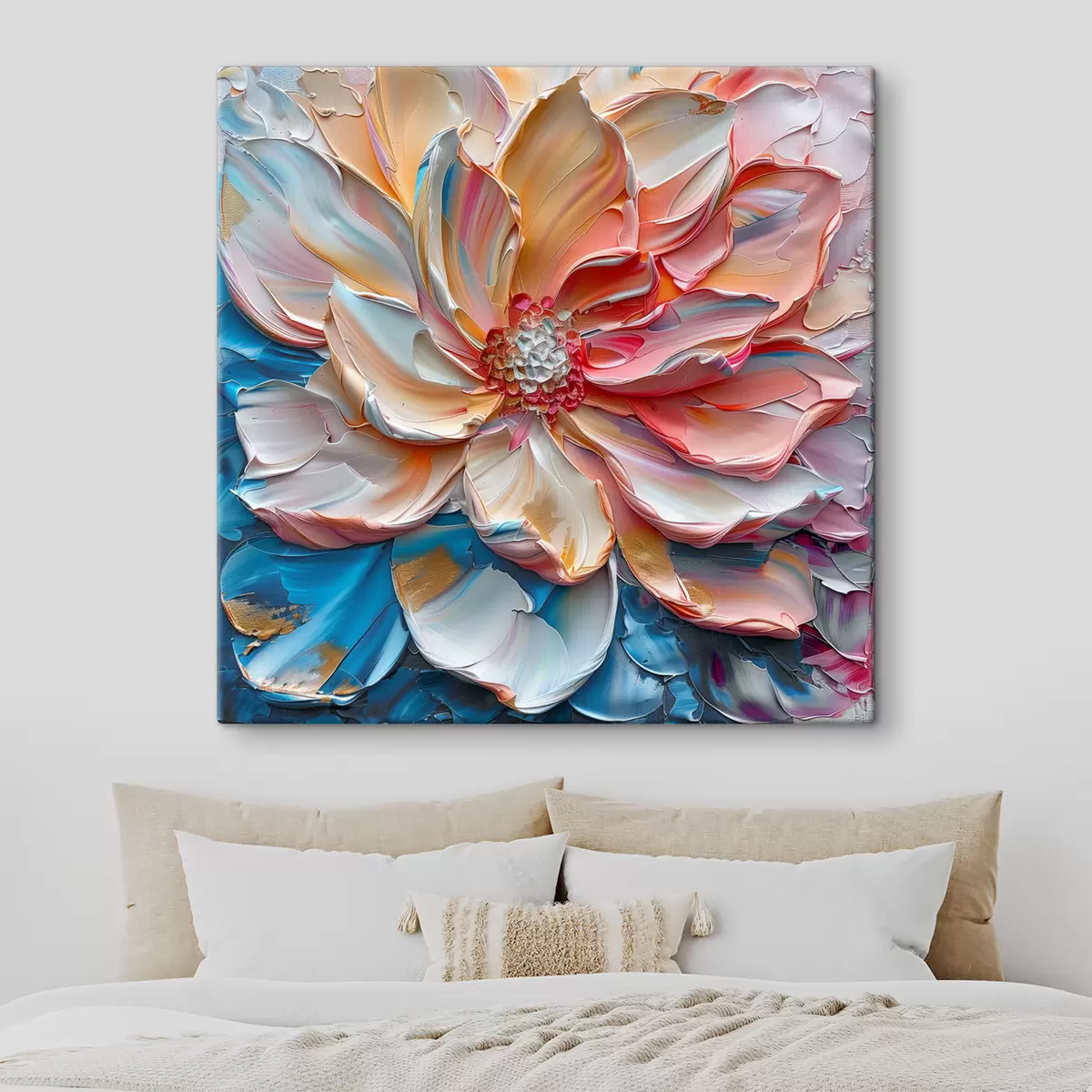 Pilt Värvilised lille kroonlehed julgete pintslitõmmetega s41005