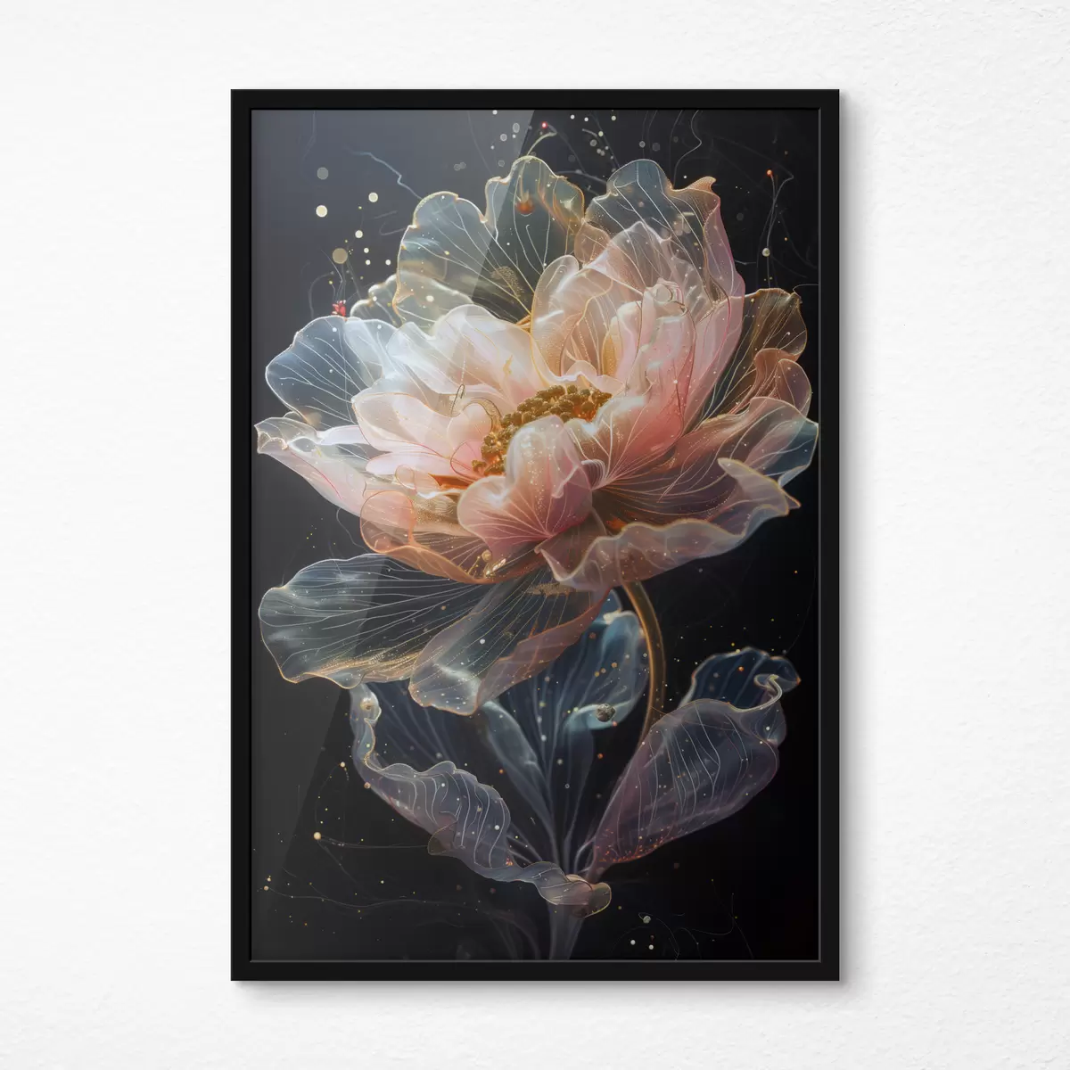 Plakat Kosmiline lill pritsmetega f40966