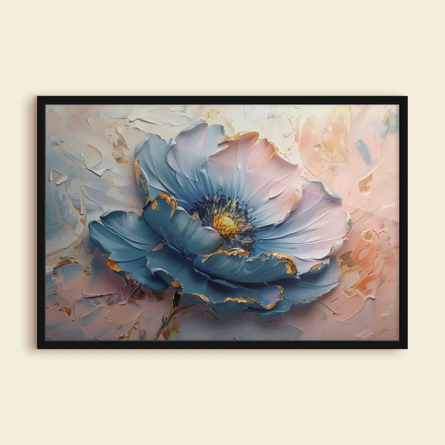 Fototapeedid Suur lill õrnades värvides, julge õli pintslitõmbega f40991