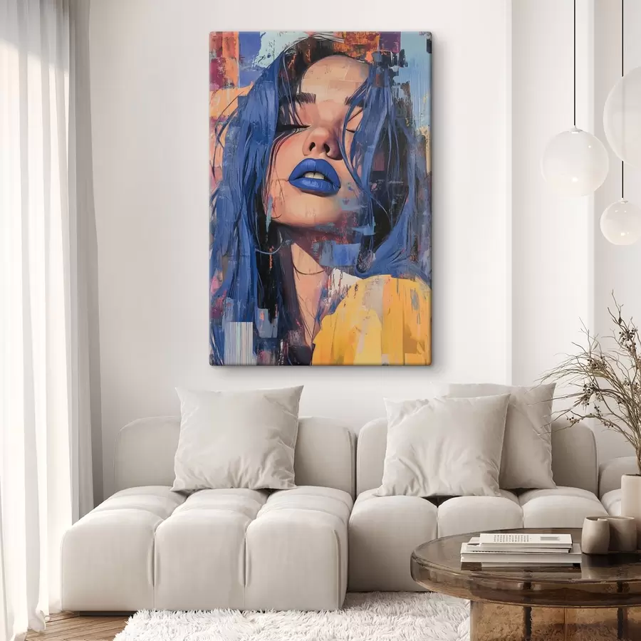 Pilt Tüdruk siniste huultega s41157