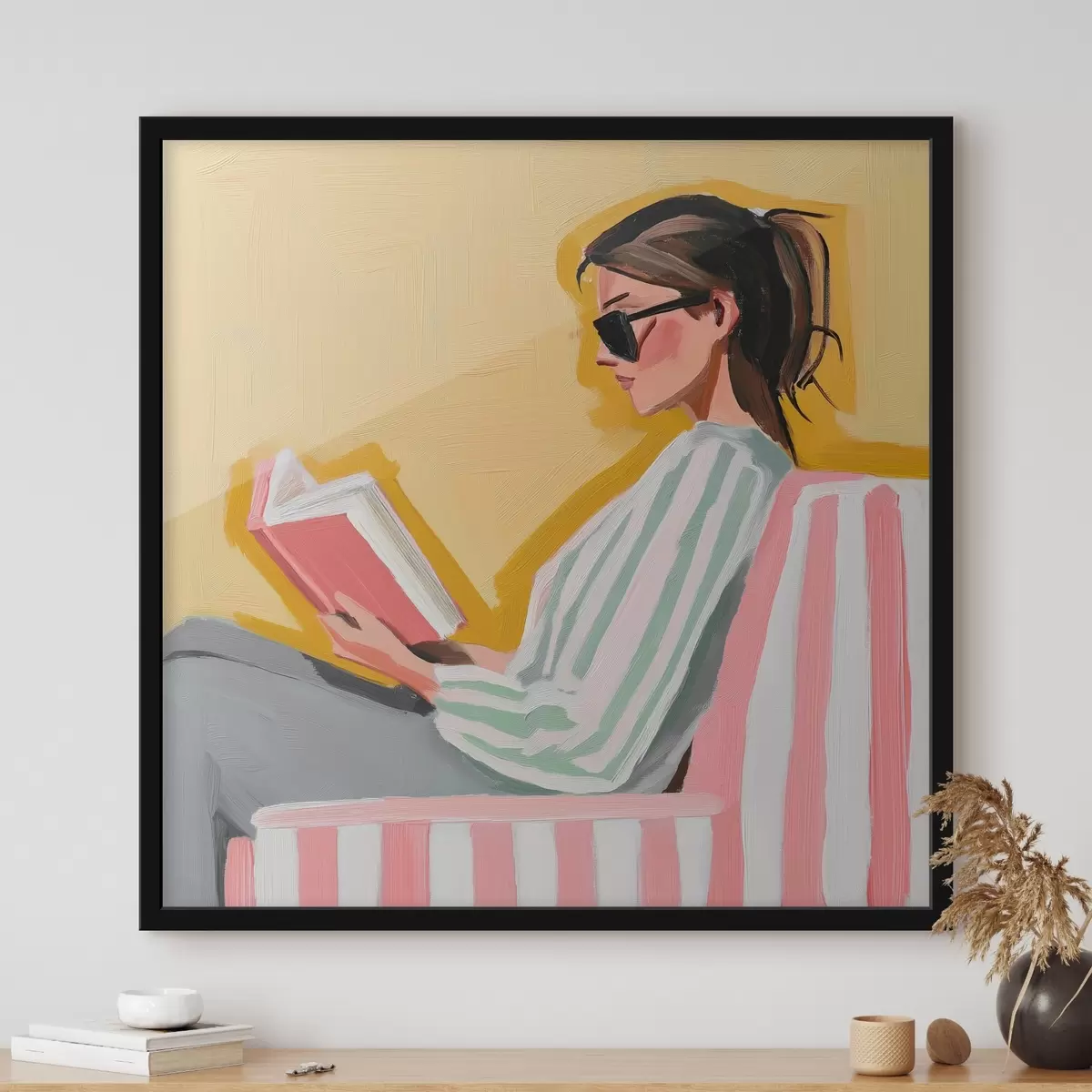 Plakat Tüdruk loeb raamatut f41162