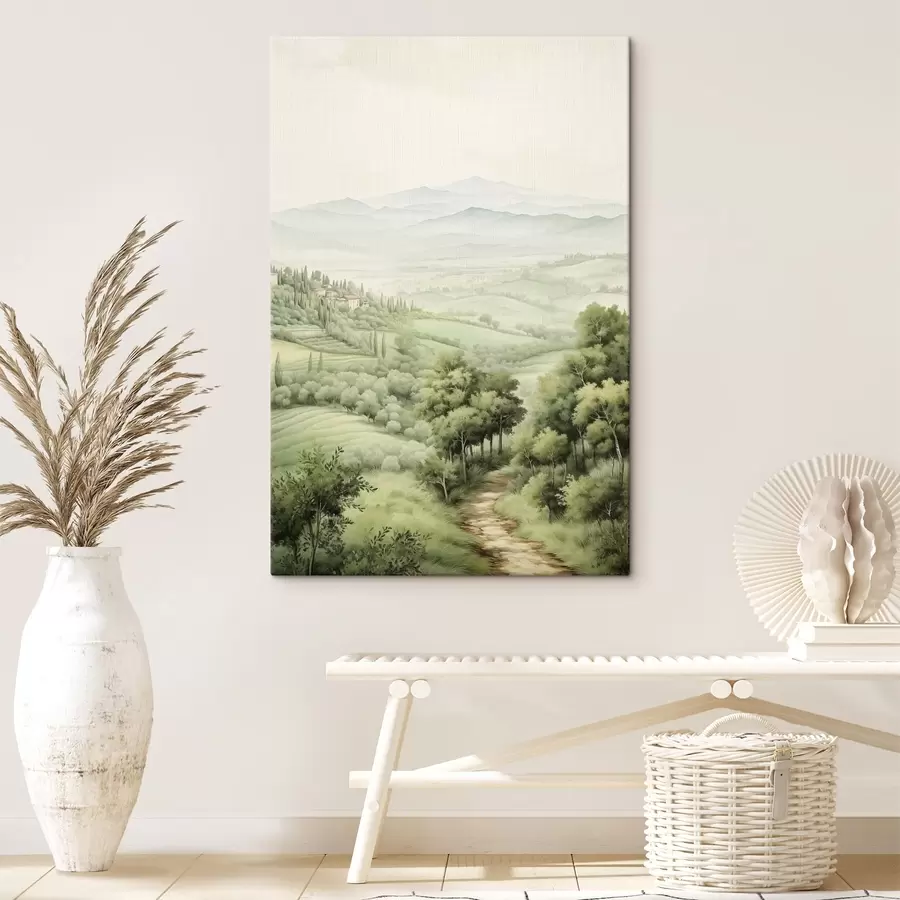 Fototapeedid Ilusad akvarellmaastikud, maaliline, suvi s41221