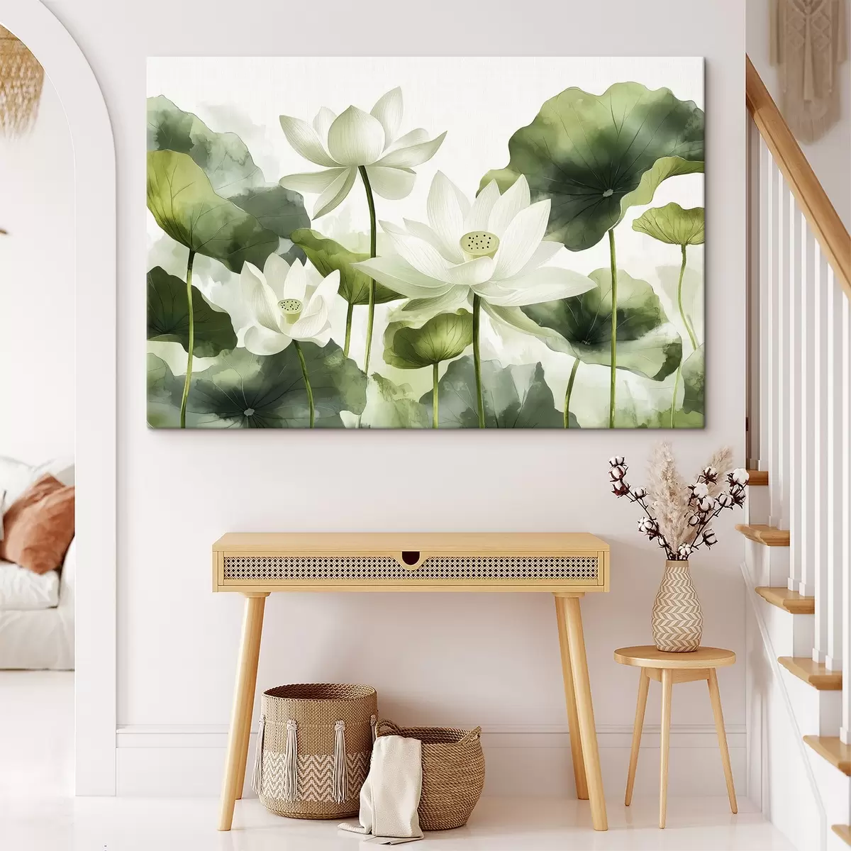 Pilt Ilusad akvarell-lootose lilled s41227