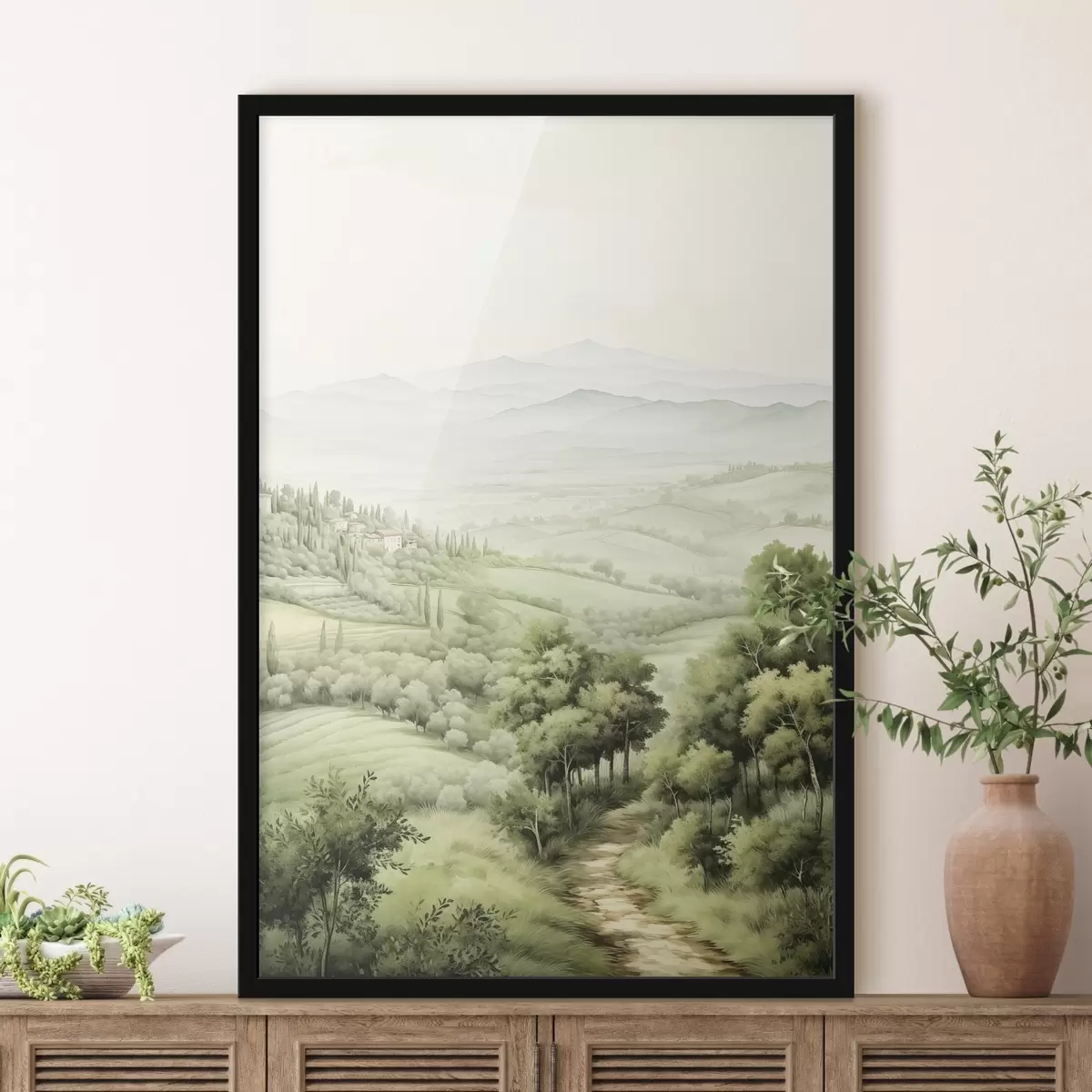 Plakat Ilusad akvarellmaastikud, maaliline, suvi f41221