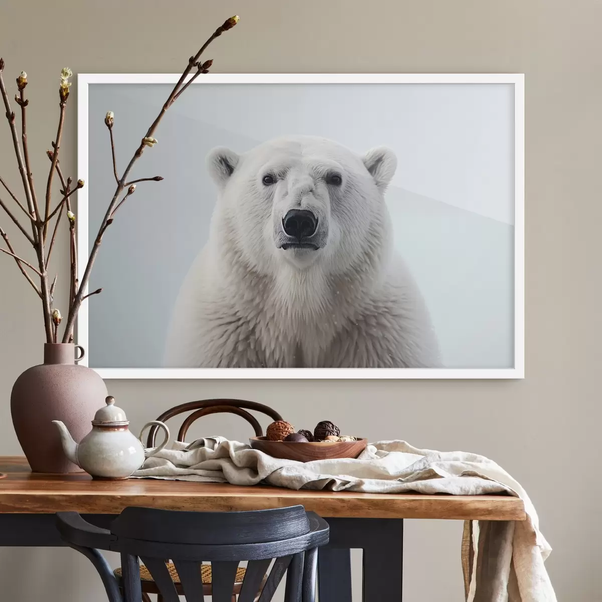 Plakat Jääkaru portree minimalism f41285