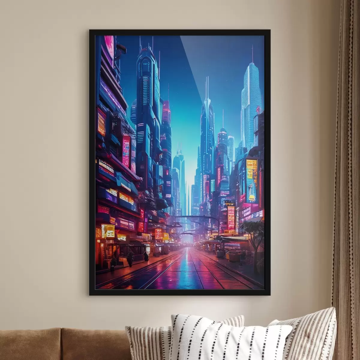 Plakat futuristlik öine linn f41410