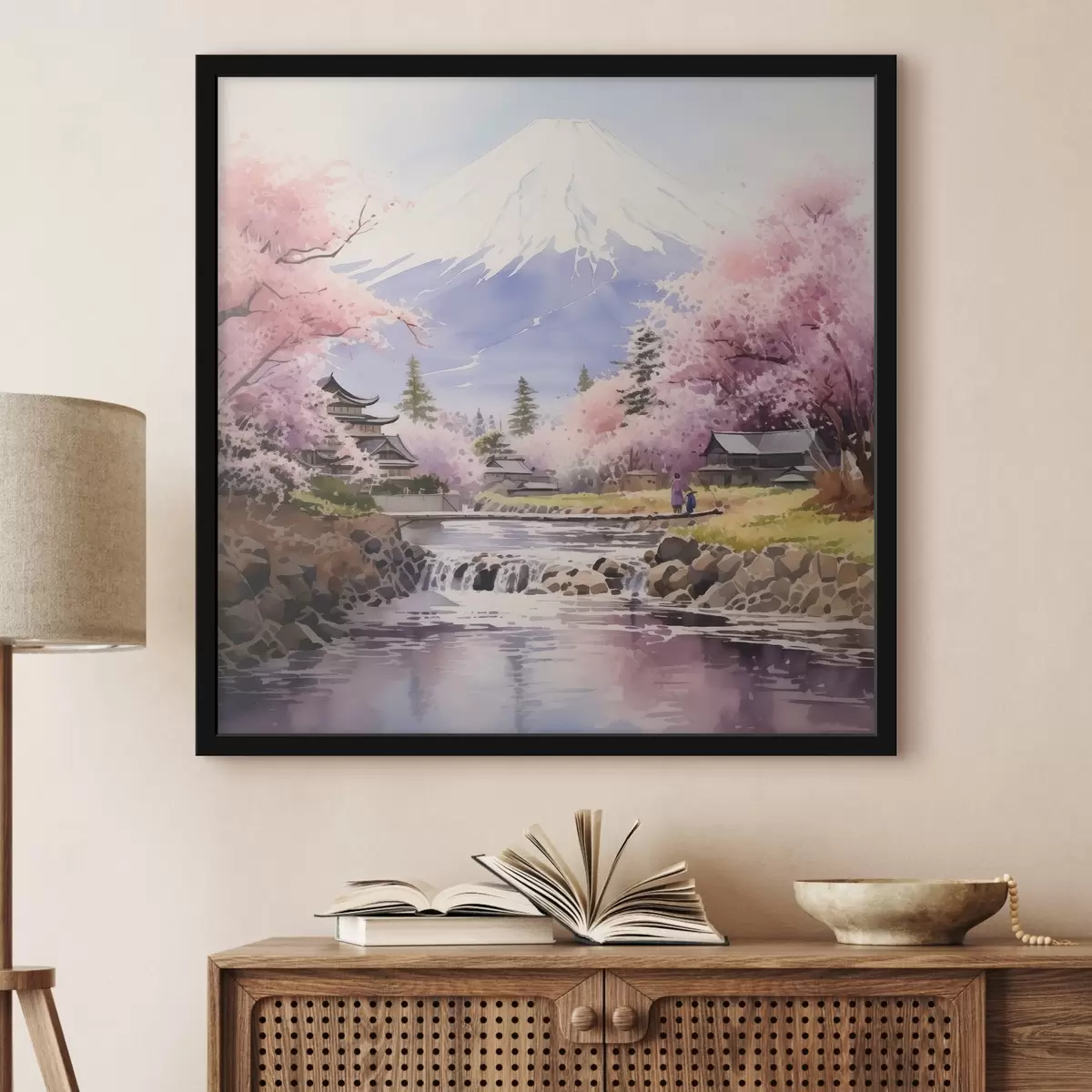 Plakat Õied rahulikul mägimaastikul f38948