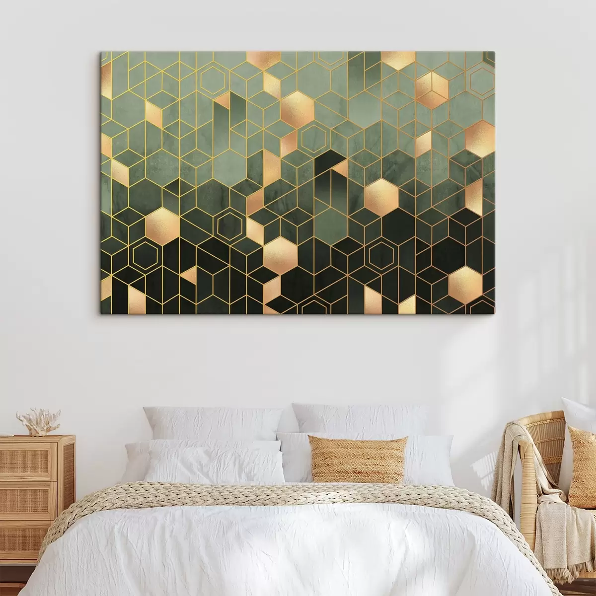 Pilt Smaragdi ja merevaigu geomeetriline elegants s36602v2