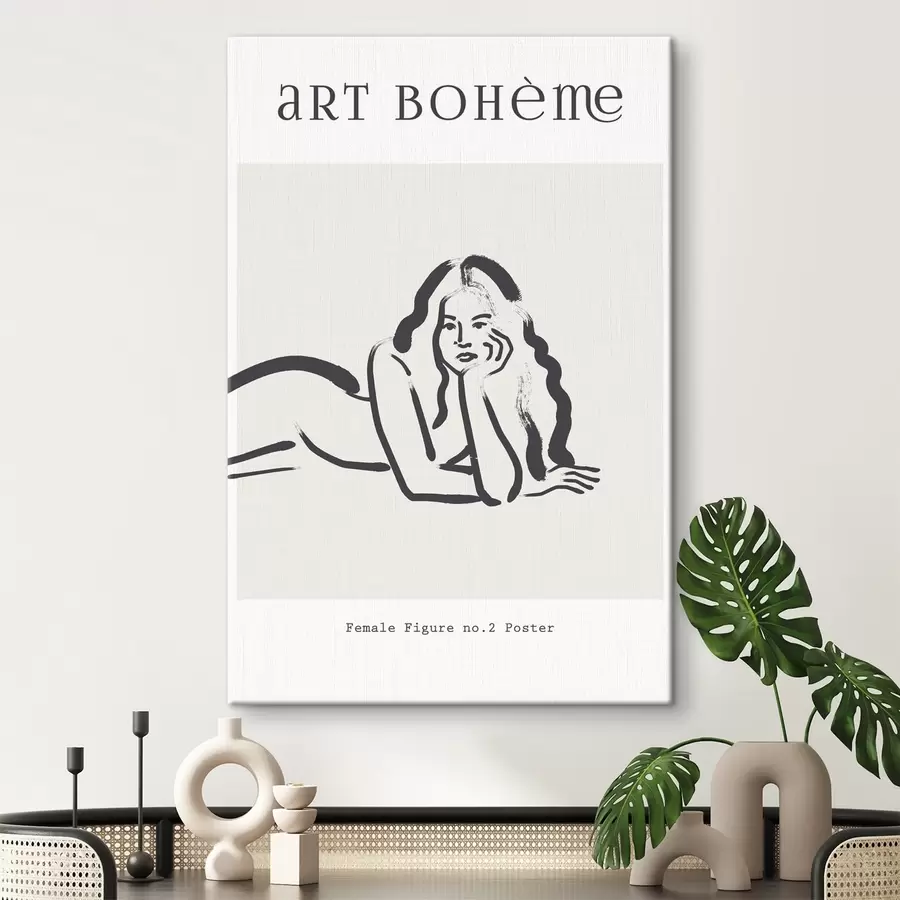 Pilt Joonis naisest, kes lamab kõhuli s37402