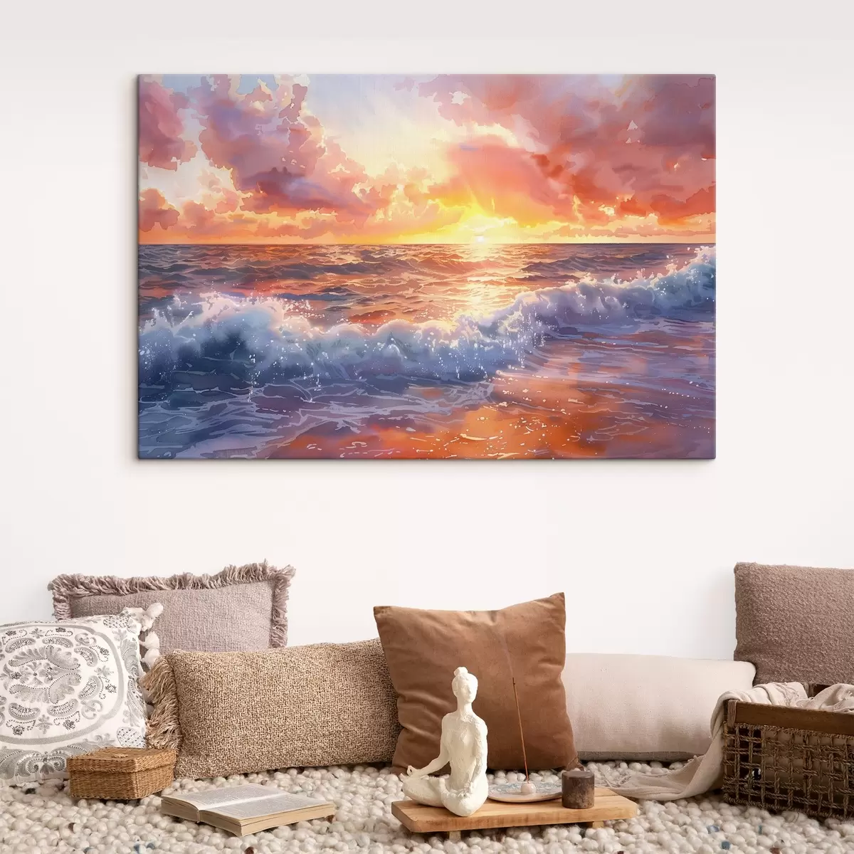 Pilt Päikeseloojang üle ookeani s38476