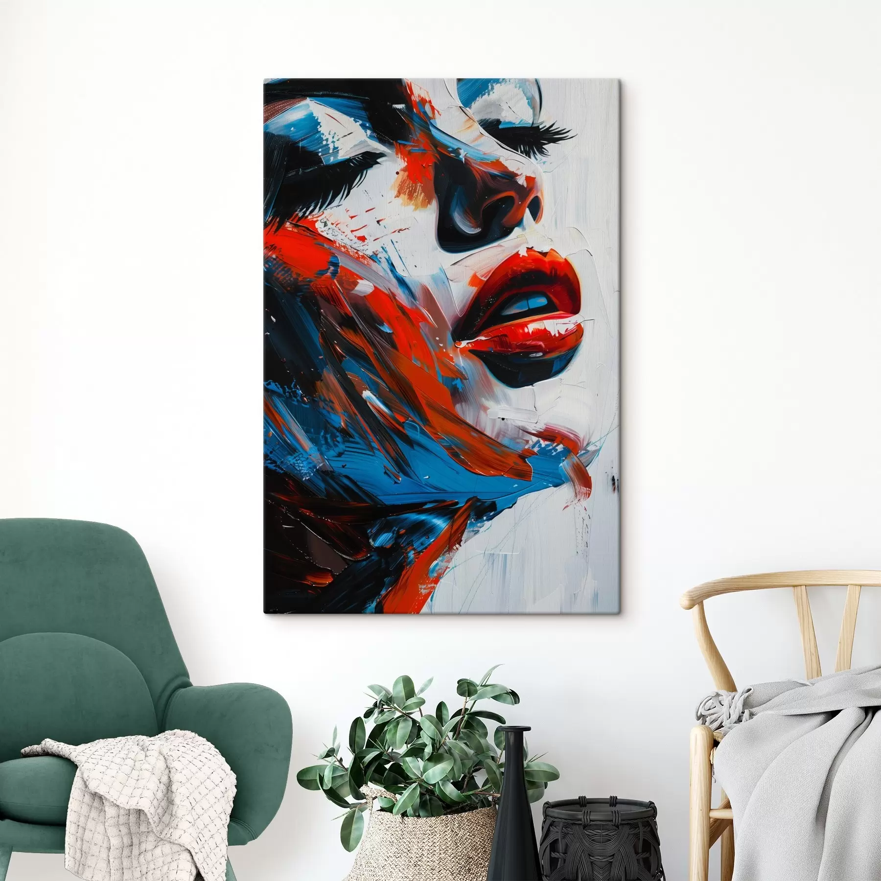 Fototapeedid Naise näo maalimine s38576