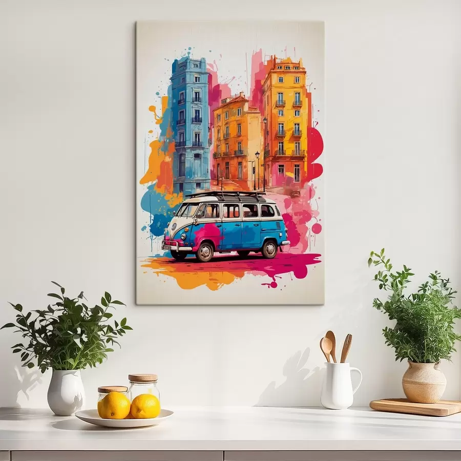 Pilt Värviline teekond läbi linna pritsmete s38593